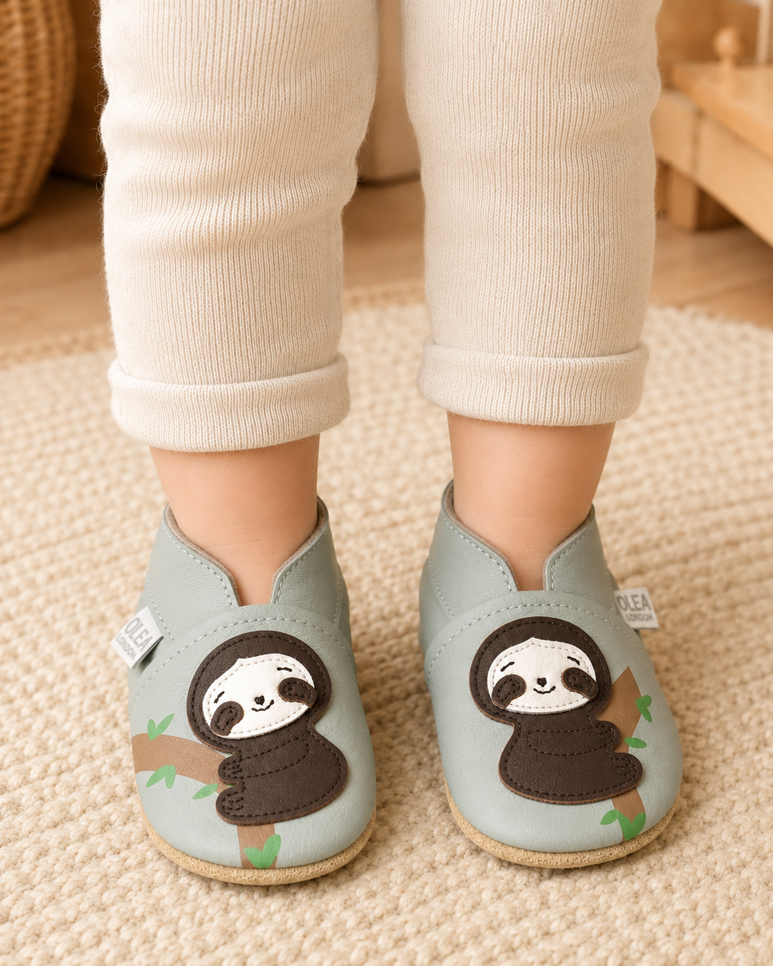Soft Leather Baby Shoes Sloth