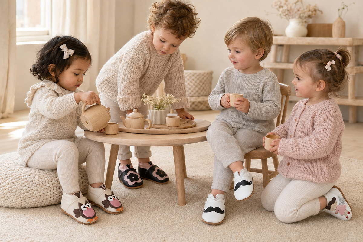 Soft Leather Baby Shoes Owl
