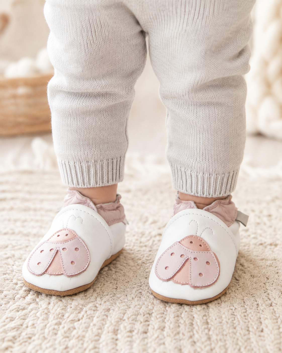 Soft Leather Baby Shoes Ladybird