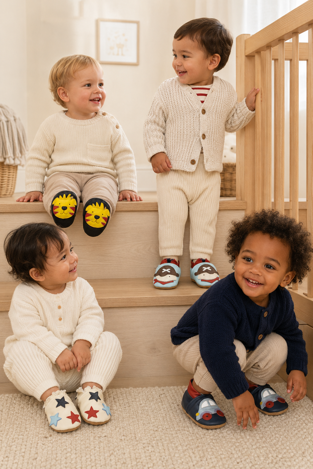Soft Leather Baby Shoes Pirate
