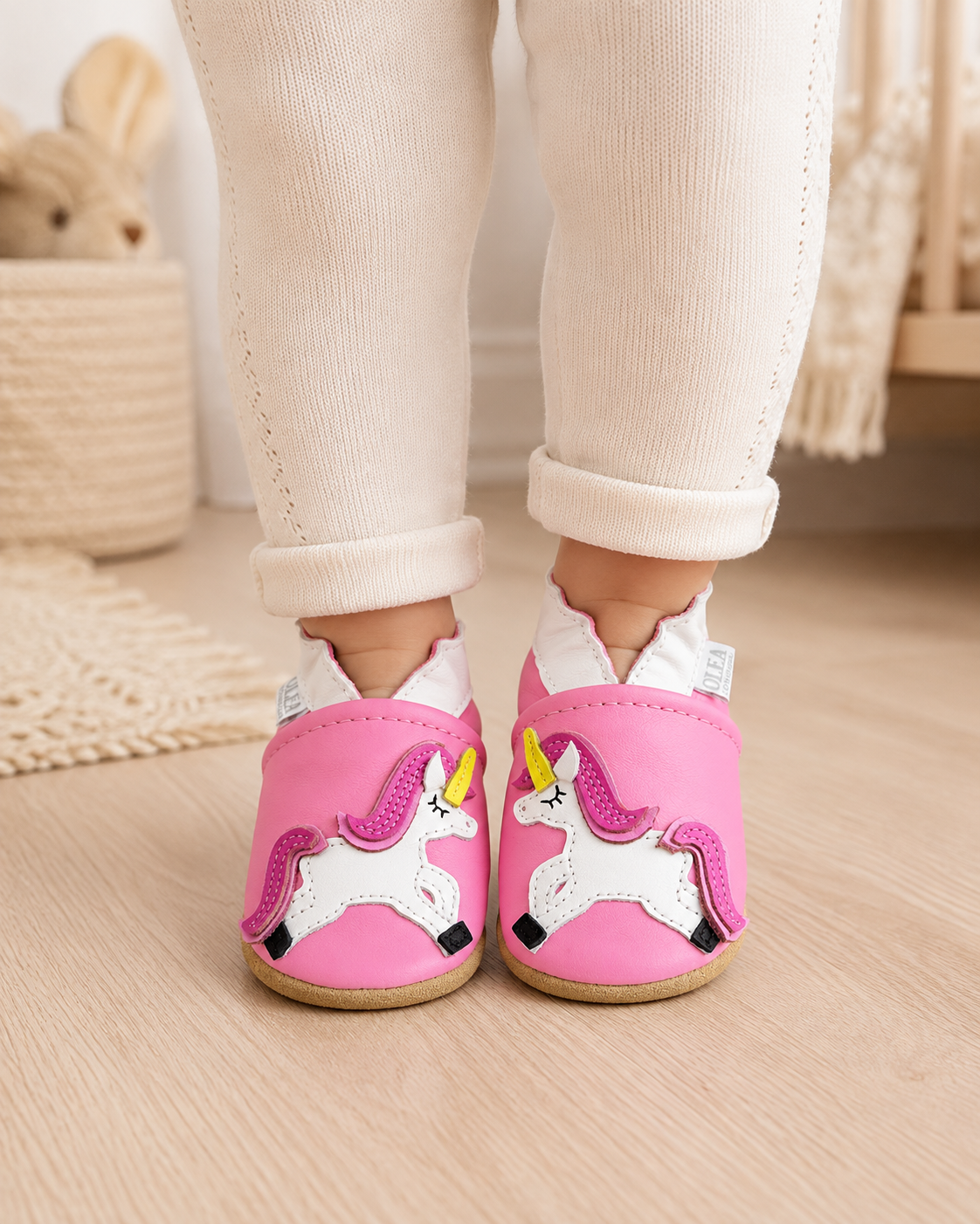Soft Leather Baby Shoes Unicorn