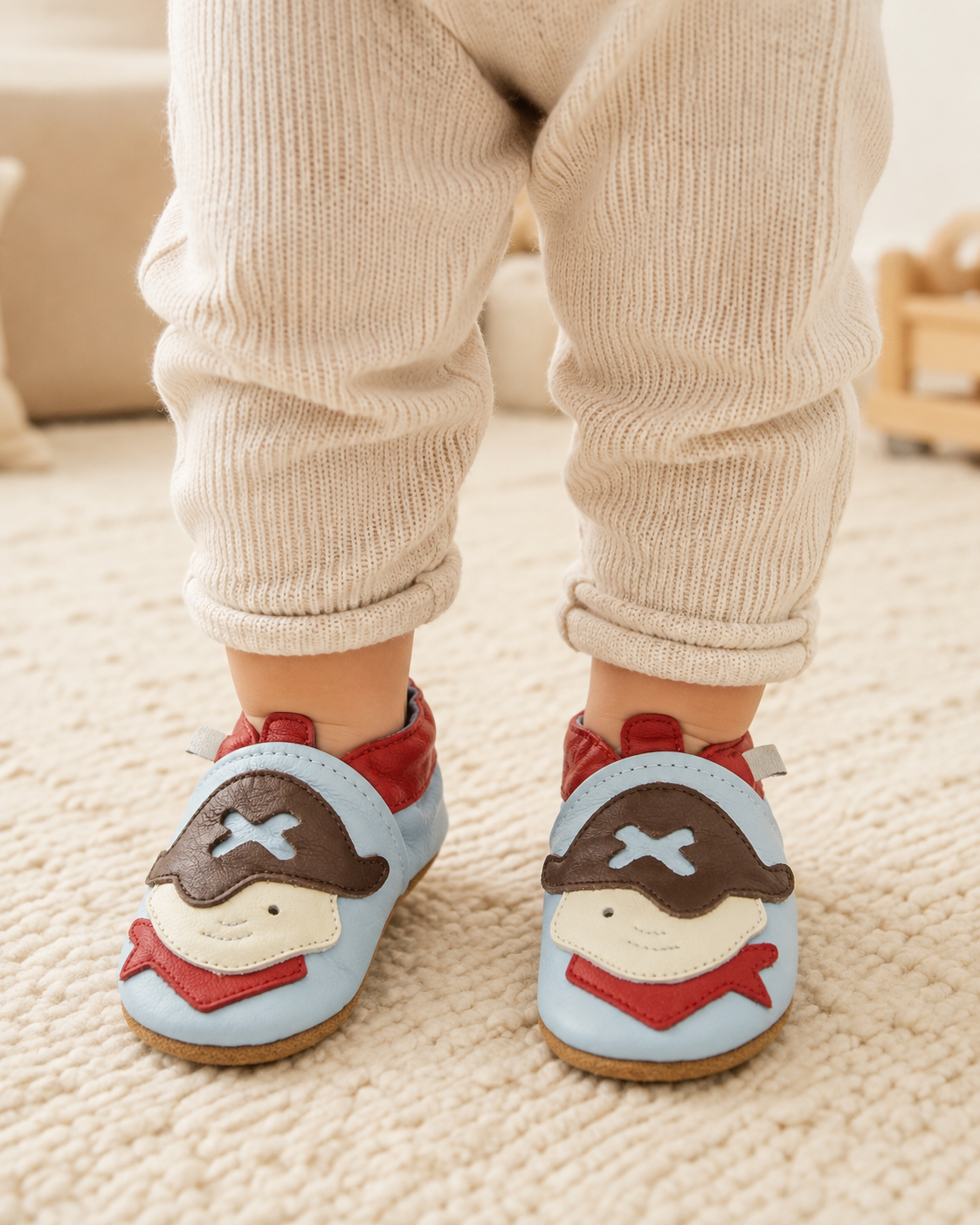 Soft Leather Baby Shoes Pirate