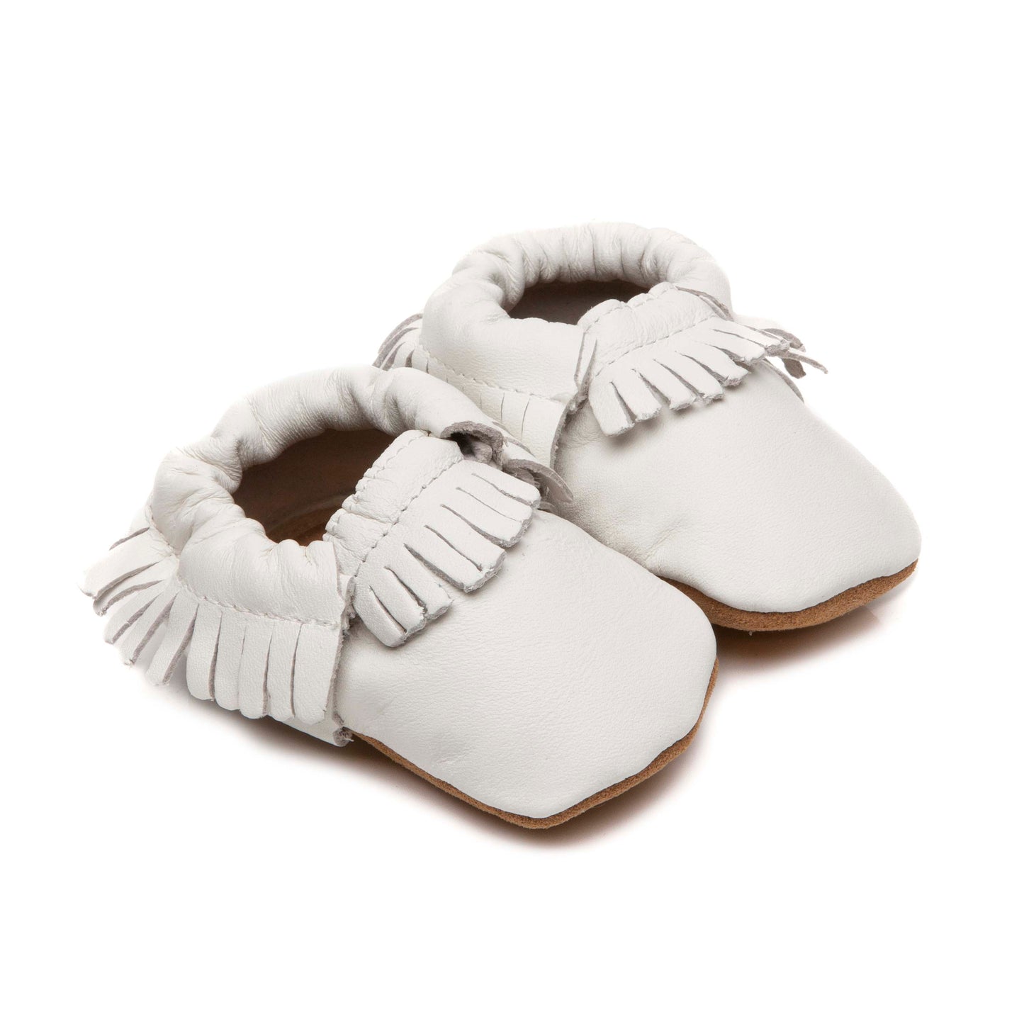 Moccasins Soft Baby Shoes White
