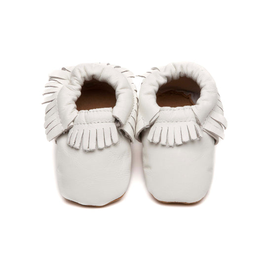 Moccasins Soft Baby Shoes White