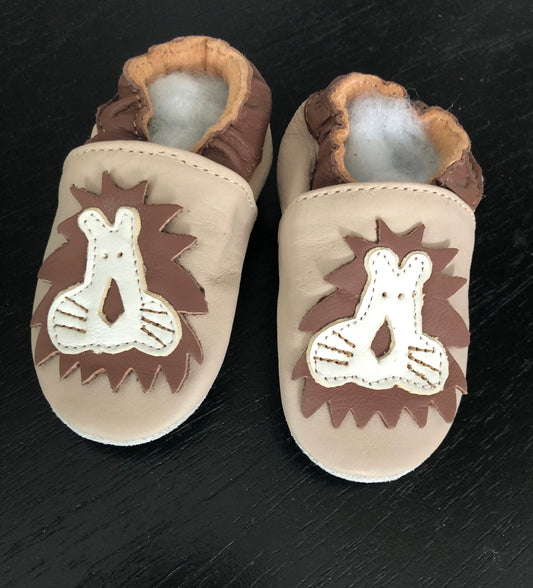Soft Leather Baby Shoes Lion