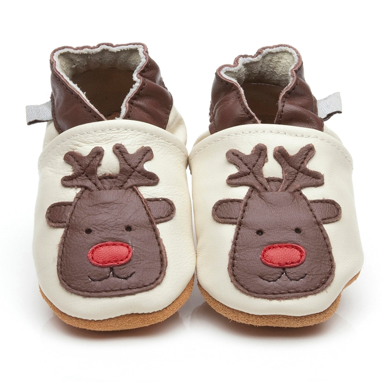 Soft Leather Baby Shoes Reindeer