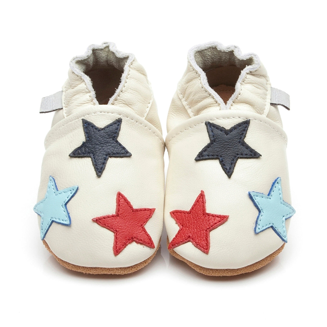 Soft Leather Baby Shoes Little Stars Cream