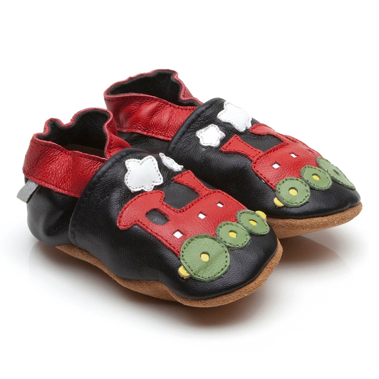 Soft Leather Baby Shoes Train