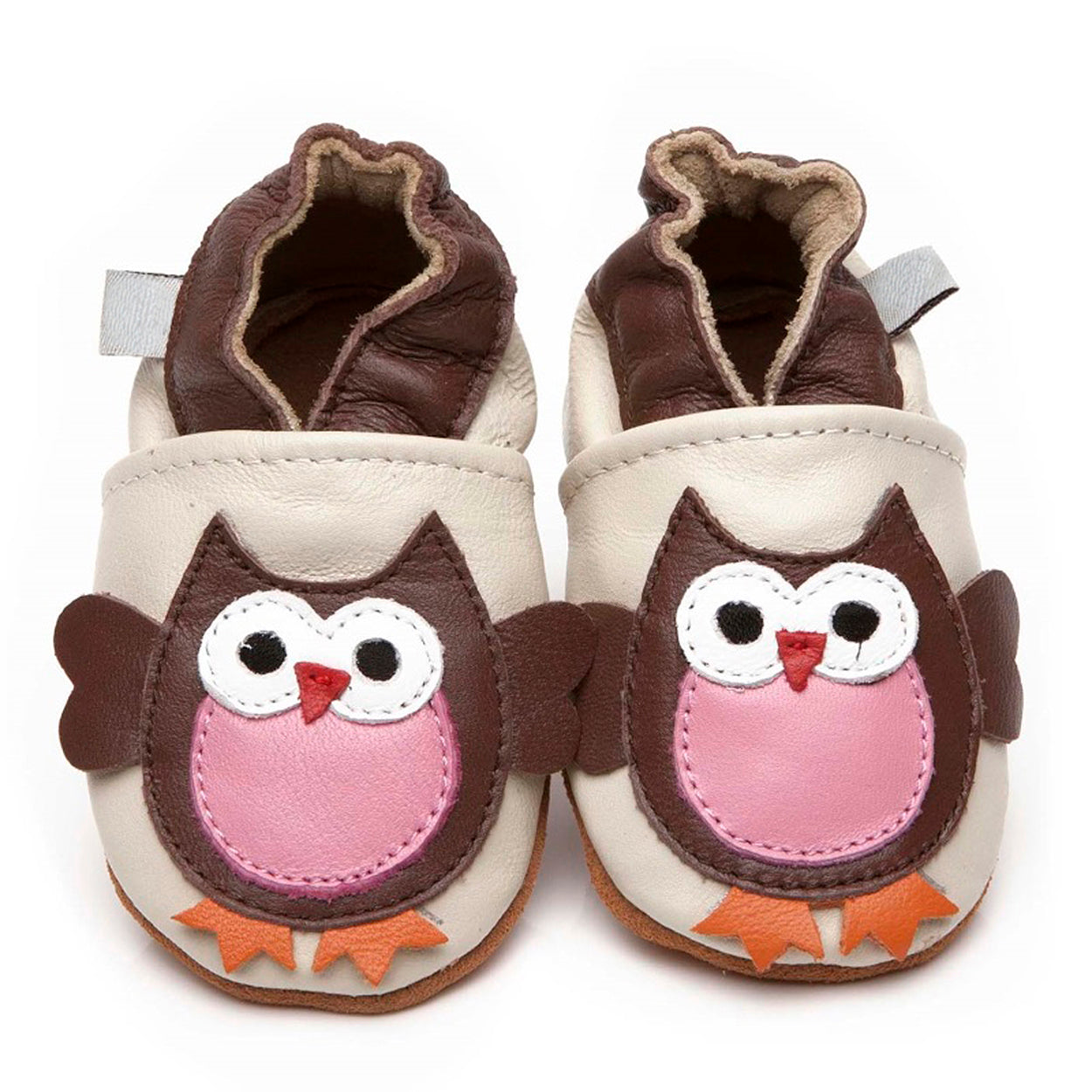 Soft Leather Baby Shoes Owl